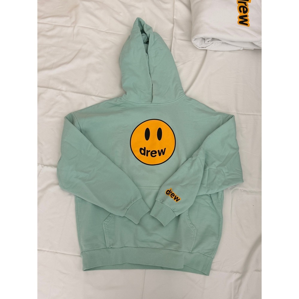 Drew House Mascot Hoodie Seafoam Green Mint Smiley Face Pullover S